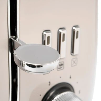 Cotswold 4-Slice, Wide Slot Toaster With Removable Crumb Tray, - Putty 7 Cotswold 4-Slice, Wide Slot Toaster With Removable Crumb Tray, - Putty - Image 5