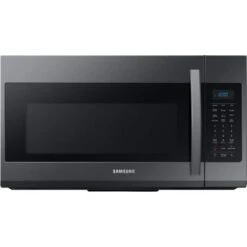 Samsung - 1.9 Cu. Ft. Over-the-Range Microwave With Sensor Cook - Black Stainless Steel