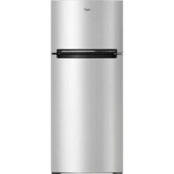 Whirlpool - 17.7 Cu. Ft. Top-Freezer Refrigerator - Monochromatic Stainless Steel