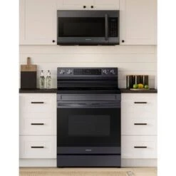 Samsung 6.3-Cu. Ft. Smart Freestanding Electric Range With No-Preheat Air Fry And Convection, Brushed Black -KitchenAid Shop 28feecea e6d5 4358 8034 2e05879dc9c5
