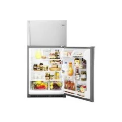 Whirlpool Ada 33" Monochromatic Stainless Steel Top-freezer Refrigerator -KitchenAid Shop 2b74838f 5999 437d bb95 f93ed1b5f7dd