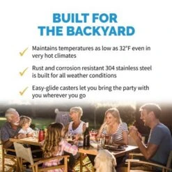 NewAir Premium Built-in Outdoor Refrigerator 160 Can Storage Beverage Cooler Center Fridge For Patio - Stainless Steel - Stainless Steel -KitchenAid Shop 2c8471d1 7d61 4126 a702 f1ccaed2e41d