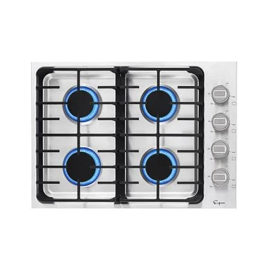 30-in Built-in Gas Cooktop With 4 Sealed Burners - LPG Convertible In Stainless Steel - Silver 3 30-in Built-in Gas Cooktop With 4 Sealed Burners - LPG Convertible In Stainless Steel - Silver