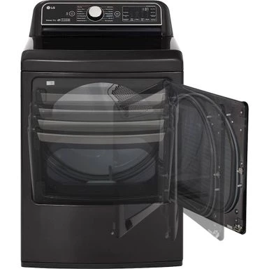 LG - 7.3 Cu. Ft. Smart Gas Dryer With Steam And Sensor Dry - Black Steel 8 LG - 7.3 Cu. Ft. Smart Gas Dryer With Steam And Sensor Dry - Black Steel - Image 6