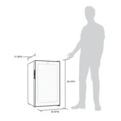 Newair Shadow Series Wine Cooler Refrigerator 34 Bottle, Freestanding Mirrored Wine Fridge With Compressor Cooling - Black -KitchenAid Shop 2ed6d855 fe15 4021 9a18 c04b08f1cf8c