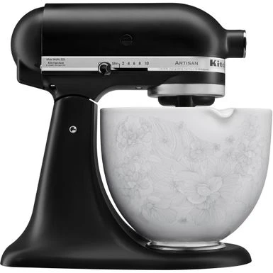 KitchenAid 5-Qt. Patterned Titanium-Reinforced Ceramic Bowl For Tilt-Head Stand Mixers, Whispering Floral 5 KitchenAid 5-Qt. Patterned Titanium-Reinforced Ceramic Bowl For Tilt-Head Stand Mixers, Whispering Floral - Image 3