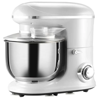 HOMCOM Stand Mixer With Splash Guard, Electric Hand Mixer Set With 6 Qt. Large Mixing Bowl - 14.5" X 9" X 14.5" - White 13 HOMCOM Stand Mixer With Splash Guard, Electric Hand Mixer Set With 6 Qt. Large Mixing Bowl - 14.5" X 9" X 14.5" - White - Image 11