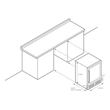NewAir 24" Built-in Or Freestanding 177 Can Beverage Fridge In Stainless Steel With Precision Digital Thermostat - Stainless Steel 5 NewAir 24" Built-in Or Freestanding 177 Can Beverage Fridge In Stainless Steel With Precision Digital Thermostat - Stainless Steel - Image 3