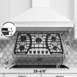 30 In. Gas Cooktop,Stainless Steel Gas Cooktop,NG/LPG Convertible Gas Burners - Silver -KitchenAid Shop 30716813 7903 469c bf36 c52d67640a4a