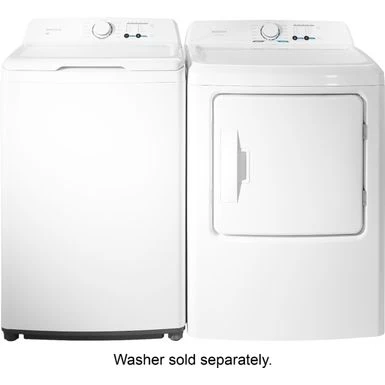 Insignia™ - 6.7 Cu. Ft. 12-Cycle Electric Dryer - White 7 Insignia™ - 6.7 Cu. Ft. 12-Cycle Electric Dryer - White - Image 5