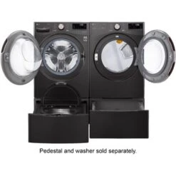 LG - 7.4 Cu. Ft. Stackable Smart Electric Dryer With Steam And Built-In Intelligence - Black Steel 27 LG - 7.4 Cu. Ft. Stackable Smart Electric Dryer With Steam And Built-In Intelligence - Black Steel -KitchenAid Shop 312a0ed5 81de 5478 b8ff 64e78f66c4fa