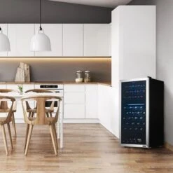 NewAir Freestanding 76 Bottle Dual Zone Compressor Wine Fridge With Low-Vibration Ultra-Quiet Inverter Compressor - Black 24 NewAir Freestanding 76 Bottle Dual Zone Compressor Wine Fridge With Low-Vibration Ultra-Quiet Inverter Compressor - Black -KitchenAid Shop 33125781 7466 4c1a a154 3ab8d7e51c8e