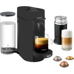 Nespresso Vertuo Plus Deluxe Coffee And Espresso Maker By De'Longhi, Matte Black With Aeroccino Milk Frother - Matte Black 5 Nespresso Vertuo Plus Deluxe Coffee And Espresso Maker By De'Longhi, Matte Black With Aeroccino Milk Frother - Matte Black -KitchenAid Shop 33131995 9a4c 50b3 b6db 9f5169eef884