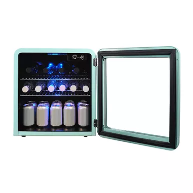 Magic Chef 1.7 Cu. Ft. Mint Green Retro Beverage Cooler 5 Magic Chef 1.7 Cu. Ft. Mint Green Retro Beverage Cooler - Image 3