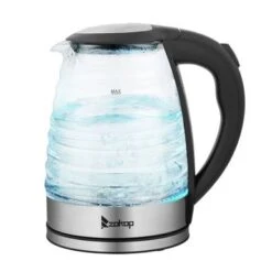 1.8L Stainless Steel Electric Kettle, Borosilicate Glass Kettle - Black+Silver -KitchenAid Shop 33e9153b 1d7a 430f 8c7a 11cd115d112c