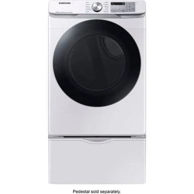 Samsung - 7.5 Cu. Ft. Stackable Smart Electric Dryer With Steam Sanitize+ - White 15 Samsung - 7.5 Cu. Ft. Stackable Smart Electric Dryer With Steam Sanitize+ - White - Image 13