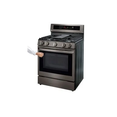 LG LRGL5825D 5.8 Cu Ft. Smart Wi-Fi Enabled True Convection InstaView Gas Range With Air Fry - Black Stainless Steel - Black Stainless Steel 7 LG LRGL5825D 5.8 Cu Ft. Smart Wi-Fi Enabled True Convection InstaView Gas Range With Air Fry - Black Stainless Steel - Black Stainless Steel - Image 5