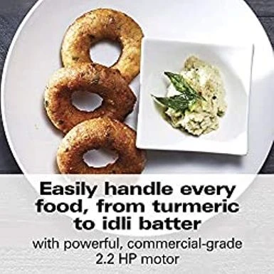 Hamilton Beach Professional 4-in-1 Juicer Mixer Grinder, Commercial-Grade 1400 Watt Motor, 120V, 3 Leakproof Jars, For Wet And Dry Spices, Chutneys And Curries, Engineered In India & USA (58770) 4 Hamilton Beach Professional 4-in-1 Juicer Mixer Grinder, Commercial-Grade 1400 Watt Motor, 120V, 3 Leakproof Jars, For Wet And Dry Spices, Chutneys And Curries, Engineered In India & USA (58770) - Image 2