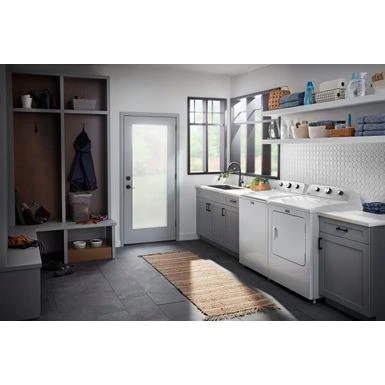 Maytag - 7.0 Cu. Ft. Electric Dryer With Wrinkle Prevent - White 18 Maytag - 7.0 Cu. Ft. Electric Dryer With Wrinkle Prevent - White - Image 16