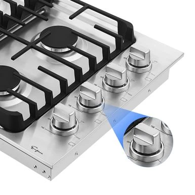 30-inch Stainless Steel Built-in Gas Cooktop With 4 Sealed Burners - Stainless Steel 7 30-inch Stainless Steel Built-in Gas Cooktop With 4 Sealed Burners - Stainless Steel - Image 5