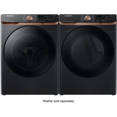 Samsung - 7.5 Cu. Ft. Stackable Smart Electric Dryer With Steam And Sensor Dry - Brushed Black 9 Samsung - 7.5 Cu. Ft. Stackable Smart Electric Dryer With Steam And Sensor Dry - Brushed Black - Image 7