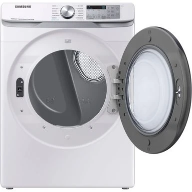Samsung - 7.5 Cu. Ft. Stackable Smart Electric Dryer With Steam Sanitize+ - White 8 Samsung - 7.5 Cu. Ft. Stackable Smart Electric Dryer With Steam Sanitize+ - White - Image 6