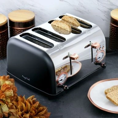 MegaChef 4 Slice Wide Slot Toaster With Variable Browning - 4 Slice - Stainless Steel - 4 Slice 7 MegaChef 4 Slice Wide Slot Toaster With Variable Browning - 4 Slice - Stainless Steel - 4 Slice - Image 5