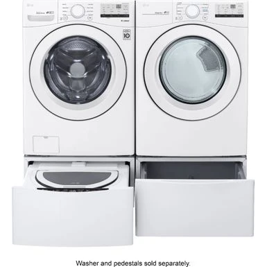 LG - 7.4 Cu. Ft. Stackable Electric Dryer With FlowSense - White 11 LG - 7.4 Cu. Ft. Stackable Electric Dryer With FlowSense - White - Image 9