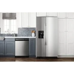 Amana - 24.5 Cu. Ft. Side-by-Side Refrigerator With Water And Ice Dispenser - Stainless Steel -KitchenAid Shop 3e648bb2 630d 5f45 9047 ed9a1364d78b