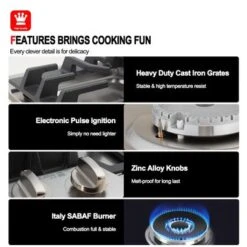 GASLAND Chef 12'' Gas Stove Top Stainless Steel 2 Burner NG/LPG Convertible Built-in Gas Cooktop, CSA Certification - Stainless Steel 14 GASLAND Chef 12'' Gas Stove Top Stainless Steel 2 Burner NG/LPG Convertible Built-in Gas Cooktop, CSA Certification - Stainless Steel -KitchenAid Shop 3e943f58 2184 4c2e 8906 08c2290054be