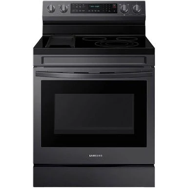 Samsung 6.3-Cu. Ft. Smart Freestanding Electric Range With No-Preheat Air Fry, Convection+ And Griddle, Brushed Black 3 Samsung 6.3-Cu. Ft. Smart Freestanding Electric Range With No-Preheat Air Fry, Convection+ And Griddle, Brushed Black