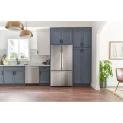 LG - 26.5 Cu. Ft. French Door Counter-Depth Smart Refrigerator With Internal Water And Ice - Stainless Steel -KitchenAid Shop 3f81d997 29ec 51b9 83cb acc42c6331c1