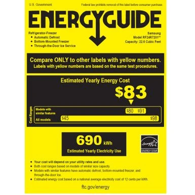 Samsung - 22.6 Cu. Ft. 4-Door French Door Counter Depth Refrigerator With FlexZone Drawer - Stainless Steel 9 Samsung - 22.6 Cu. Ft. 4-Door French Door Counter Depth Refrigerator With FlexZone Drawer - Stainless Steel - Image 7