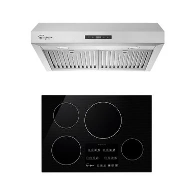 2 Piece Kitchen Package With 30" Induction Cooktop & 30" Ducted Under Cabinet Range Hood - Silver 3 2 Piece Kitchen Package With 30" Induction Cooktop & 30" Ducted Under Cabinet Range Hood - Silver