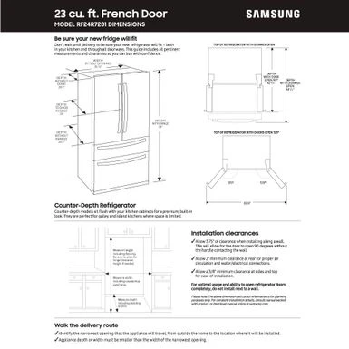 Samsung - 22.6 Cu. Ft. 4-Door French Door Counter Depth Refrigerator With FlexZone Drawer - Stainless Steel 10 Samsung - 22.6 Cu. Ft. 4-Door French Door Counter Depth Refrigerator With FlexZone Drawer - Stainless Steel - Image 8