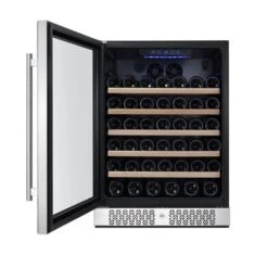 24 In. Single Zone 52-Bottle Built-In And Freestanding Wine Cooler In Stainless Steel - Stainless Steel 12 24 In. Single Zone 52-Bottle Built-In And Freestanding Wine Cooler In Stainless Steel - Stainless Steel -KitchenAid Shop 4347c8d7 f667 41bb 8973 90ad18bc72dc