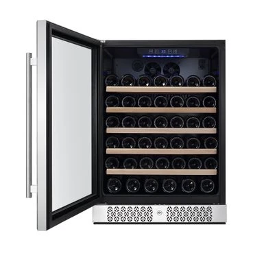 24 In. Single Zone 52-Bottle Built-In And Freestanding Wine Cooler In Stainless Steel - Stainless Steel 6 24 In. Single Zone 52-Bottle Built-In And Freestanding Wine Cooler In Stainless Steel - Stainless Steel - Image 4