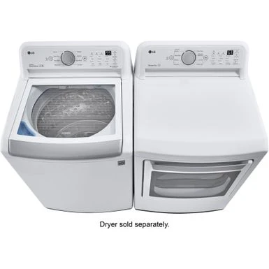 LG - 5.0 Cu. Ft. High-Efficiency Top Load Washer With 6Motion Technology - White 10 LG - 5.0 Cu. Ft. High-Efficiency Top Load Washer With 6Motion Technology - White - Image 8
