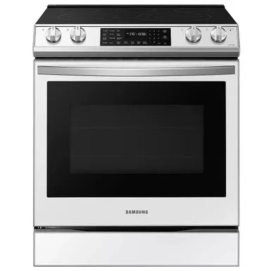 Samsung 6.3 Cu. Ft. Bespoke White Glass Smart Front Control Slide-In Electric Range 3 Samsung 6.3 Cu. Ft. Bespoke White Glass Smart Front Control Slide-In Electric Range