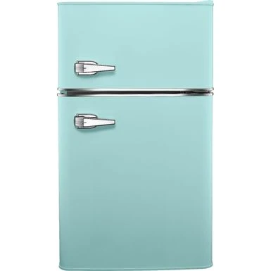 Insignia™ - Retro 3.1 Cu. Ft. Mini Fridge With Top Freezer - Mint 3 Insignia™ - Retro 3.1 Cu. Ft. Mini Fridge With Top Freezer - Mint