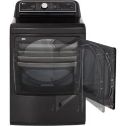 LG - 7.3 Cu. Ft. Smart Electric Dryer With Steam And Sensor Dry - Black Steel 25 LG - 7.3 Cu. Ft. Smart Electric Dryer With Steam And Sensor Dry - Black Steel -KitchenAid Shop 47bb7319 a98a 5de5 bf7f 7e73a57a351e