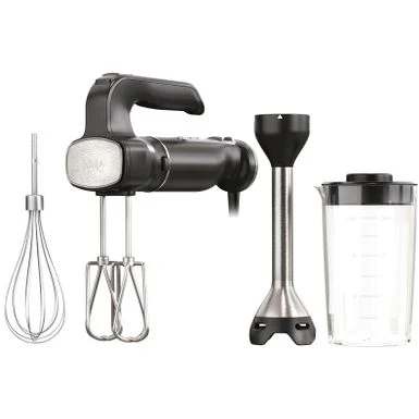 Ninja - Foodi Power Mixer System 5-Speed Hand Blender And Hand Mixer Combo With 3-Cup Blending Vessel - Black 4 Ninja - Foodi Power Mixer System 5-Speed Hand Blender And Hand Mixer Combo With 3-Cup Blending Vessel - Black - Image 2