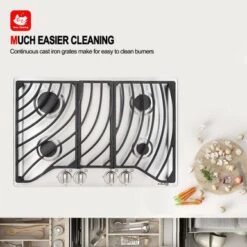 Gasland Chef 30" Gas Stovetop Stainless Steel 4 Italy Sabaf Burner Built-in Gas Cooktop NG/LPG Convertible - Black 14 Gasland Chef 30" Gas Stovetop Stainless Steel 4 Italy Sabaf Burner Built-in Gas Cooktop NG/LPG Convertible - Black -KitchenAid Shop 49eb94d4 41cb 454c a979 d65aca94fe4f