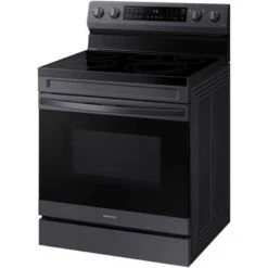 Samsung 6.3-Cu. Ft. Smart Freestanding Electric Range With No-Preheat Air Fry And Convection, Brushed Black -KitchenAid Shop 4ae23cda 5ee2 4119 8807 ffa2db59f0d9