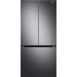 Samsung 18-Cu. Ft. Smart Counter-Depth 3-Door French Door Refrigerator, Brushed Black