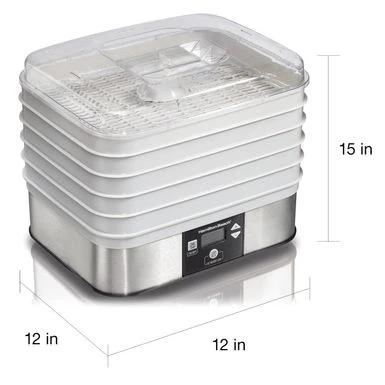 Hamilton Beach Food Dehydrator - White - White 9 Hamilton Beach Food Dehydrator - White - White - Image 7
