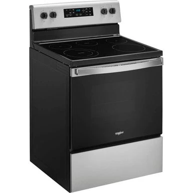 Whirlpool - 5.3 Cu. Ft. Freestanding Electric Range With Steam-Cleaning And Frozen Bake™ - Stainless Steel 4 Whirlpool - 5.3 Cu. Ft. Freestanding Electric Range With Steam-Cleaning And Frozen Bake™ - Stainless Steel - Image 2