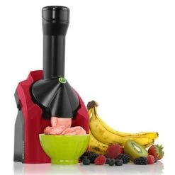 Yonanas - Classic Vegan Non-Dairy Frozen Fruit Soft Serve Dessert Maker, Includes 36 Recipes, 200 Watts - Red 14 Yonanas - Classic Vegan Non-Dairy Frozen Fruit Soft Serve Dessert Maker, Includes 36 Recipes, 200 Watts - Red -KitchenAid Shop 5039502b 2f72 5d50 8258 81b9c02a7681