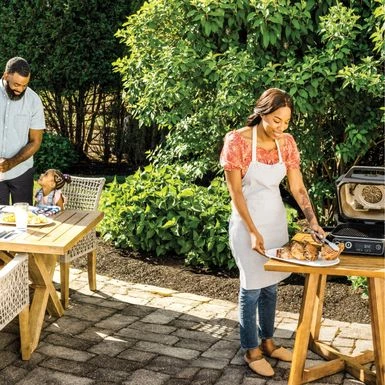 Ninja - Woodfire Outdoor Grill & Smoker, 7-in-1 Master Grill, BBQ Smoker, & Outdoor Air Fryer With Woodfire Technology - Grey 11 Ninja - Woodfire Outdoor Grill & Smoker, 7-in-1 Master Grill, BBQ Smoker, & Outdoor Air Fryer With Woodfire Technology - Grey - Image 10