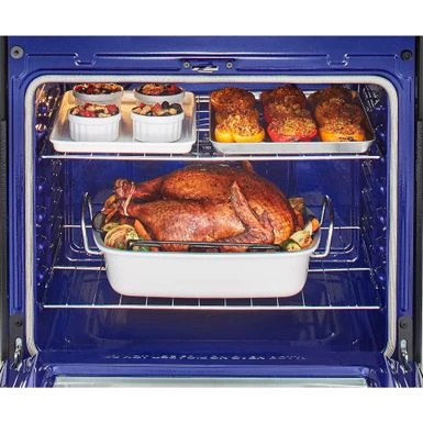 LG 6.3-Cu. Ft. Electric Smart Range With InstaView And AirFry, Black Stainless Steel 7 LG 6.3-Cu. Ft. Electric Smart Range With InstaView And AirFry, Black Stainless Steel - Image 5